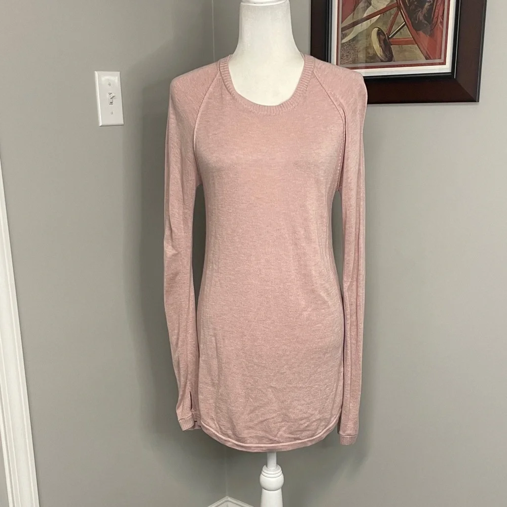 Women's Lululemon Hello Aloe Pullover Long Sleeve Sweater Pink Medium 6/8 - Picture 3 of 11